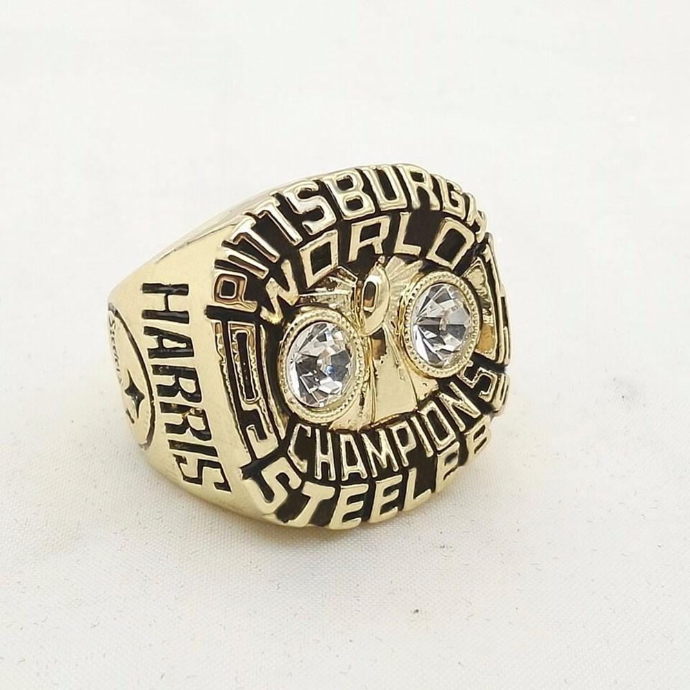 Pittsburgh Steelers Super Bowl Ring (1975) - Rings For Champs, NFL rings, MLB rings, NBA rings, NHL rings, NCAA rings, Super bowl ring, Superbowl ring, Super bowl rings, Superbowl rings, Dallas Cowboys