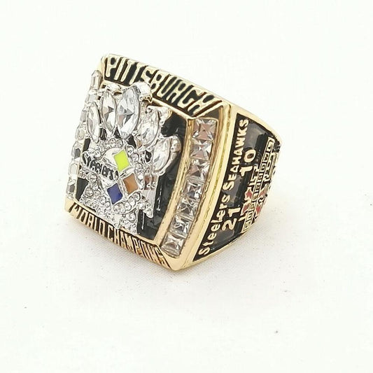 Pittsburgh Steelers Super Bowl Ring (2005) - Rings For Champs, NFL rings, MLB rings, NBA rings, NHL rings, NCAA rings, Super bowl ring, Superbowl ring, Super bowl rings, Superbowl rings, Dallas Cowboys