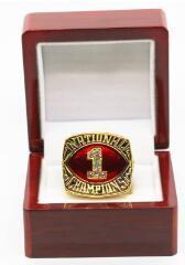 Oklahoma Sooners College Football National Championship Ring (1985) - Rings For Champs, NFL rings, MLB rings, NBA rings, NHL rings, NCAA rings, Super bowl ring, Superbowl ring, Super bowl rings, Superbowl rings, Dallas Cowboys