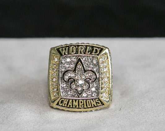 New Orleans Saints Super Bowl Ring (2009) - Rings For Champs, NFL rings, MLB rings, NBA rings, NHL rings, NCAA rings, Super bowl ring, Superbowl ring, Super bowl rings, Superbowl rings, Dallas Cowboys