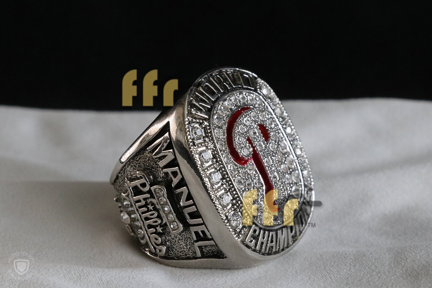 Philadelphia Phillies World Series Ring (2008) - Manuel - Rings For Champs, NFL rings, MLB rings, NBA rings, NHL rings, NCAA rings, Super bowl ring, Superbowl ring, Super bowl rings, Superbowl rings, Dallas Cowboys