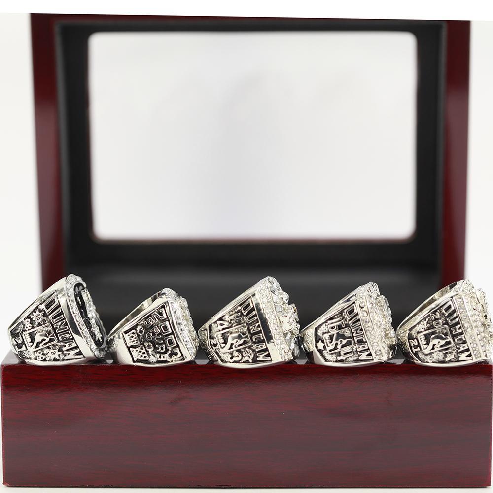 San Antonio Spurs NBA Championship 5 Ring Set (1999, 2003, 2005, 2007, 2014) - Rings For Champs, NFL rings, MLB rings, NBA rings, NHL rings, NCAA rings, Super bowl ring, Superbowl ring, Super bowl rings, Superbowl rings, Dallas Cowboys