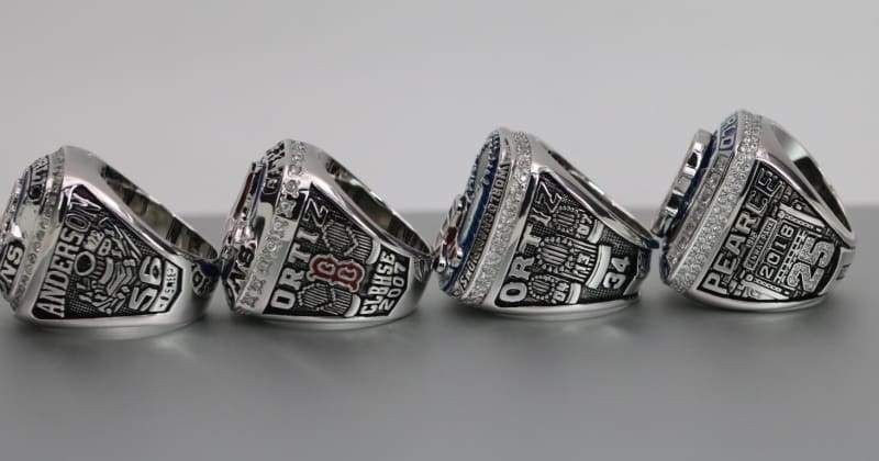 Boston Red Sox World Series Ring Set (2004, 2007, 2013, 2018) - Premium Series - Rings For Champs, NFL rings, MLB rings, NBA rings, NHL rings, NCAA rings, Super bowl ring, Superbowl ring, Super bowl rings, Superbowl rings, Dallas Cowboys