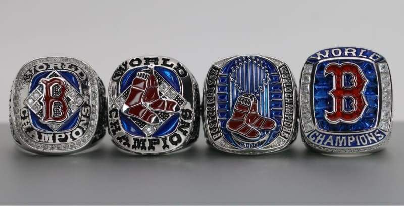 Boston Red Sox World Series Ring Set (2004, 2007, 2013, 2018) - Premium Series - Rings For Champs, NFL rings, MLB rings, NBA rings, NHL rings, NCAA rings, Super bowl ring, Superbowl ring, Super bowl rings, Superbowl rings, Dallas Cowboys