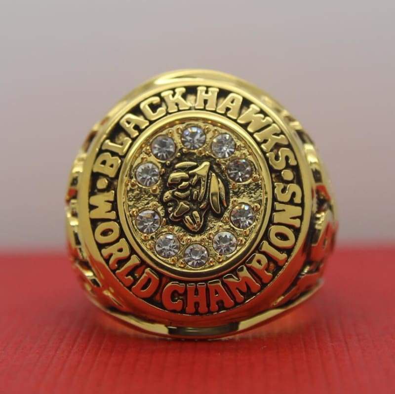 Chicago Blackhawks Stanley Cup Ring (1961) - Premium Series - Rings For Champs, NFL rings, MLB rings, NBA rings, NHL rings, NCAA rings, Super bowl ring, Superbowl ring, Super bowl rings, Superbowl rings, Dallas Cowboys