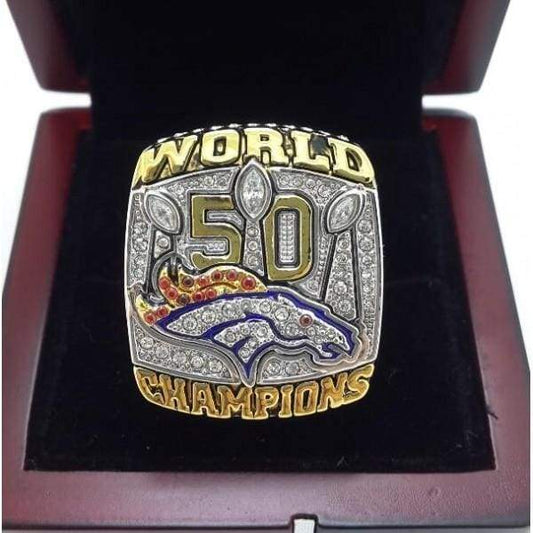 Denver Broncos Super Bowl Ring (2015) - Premium Series - Rings For Champs, NFL rings, MLB rings, NBA rings, NHL rings, NCAA rings, Super bowl ring, Superbowl ring, Super bowl rings, Superbowl rings, Dallas Cowboys