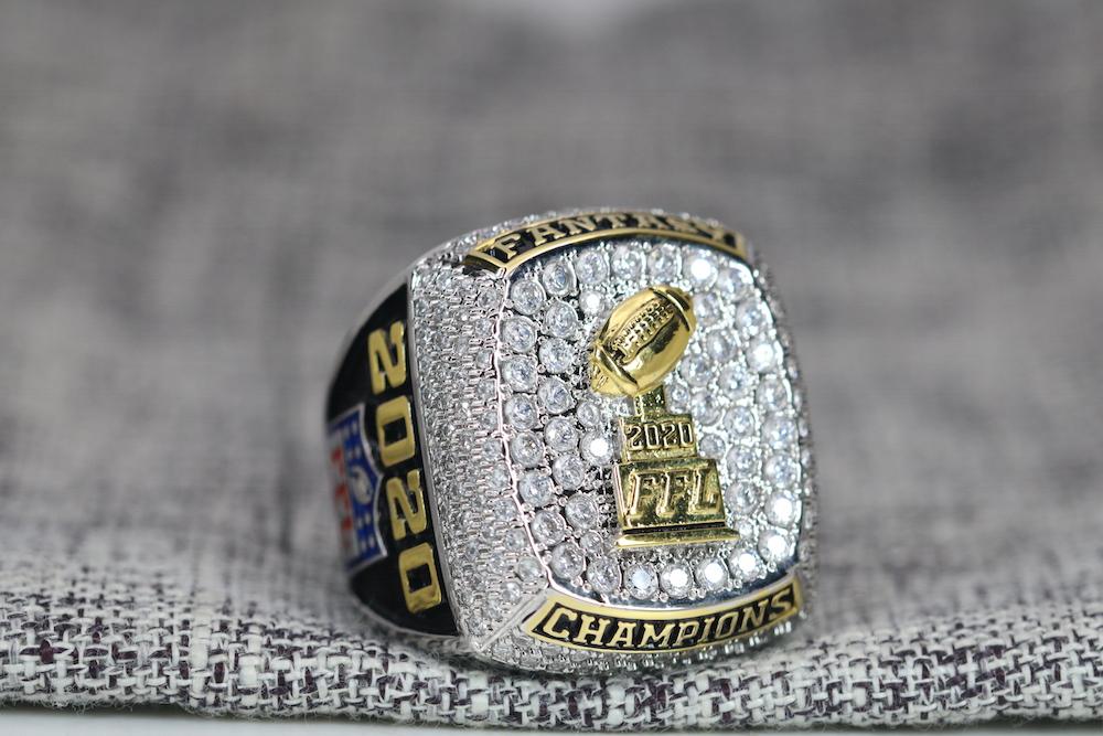 Fantasy Football Championship Ring (2020) - Premium Series - Rings For Champs, NFL rings, MLB rings, NBA rings, NHL rings, NCAA rings, Super bowl ring, Superbowl ring, Super bowl rings, Superbowl rings, Dallas Cowboys