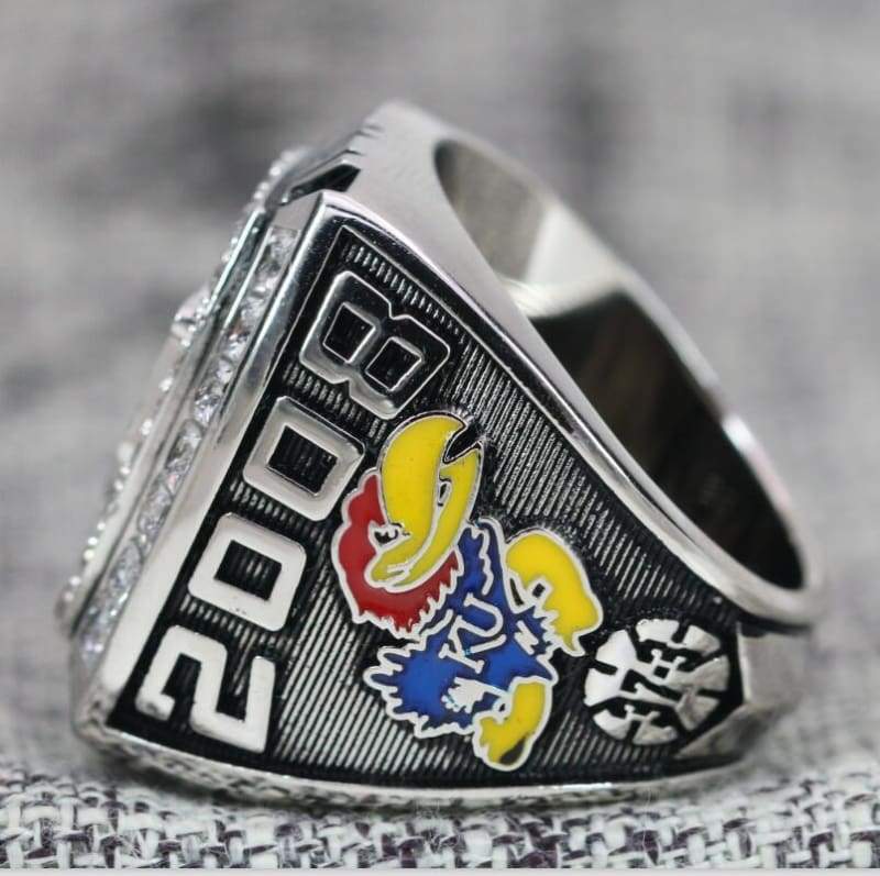 Kansas Jayhawks College Basketball Championship Ring (2008) - Premium Series - Rings For Champs, NFL rings, MLB rings, NBA rings, NHL rings, NCAA rings, Super bowl ring, Superbowl ring, Super bowl rings, Superbowl rings, Dallas Cowboys