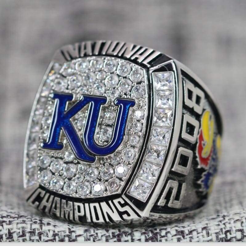 Kansas Jayhawks College Basketball Championship Ring (2008) - Premium Series - Rings For Champs, NFL rings, MLB rings, NBA rings, NHL rings, NCAA rings, Super bowl ring, Superbowl ring, Super bowl rings, Superbowl rings, Dallas Cowboys