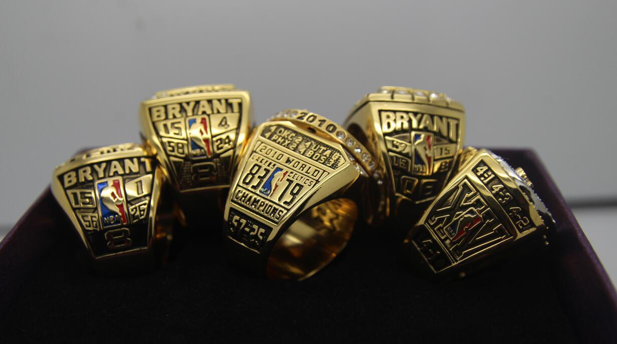 Los Angeles Lakers NBA Championship Ring Set (2000, 2001, 2002, 2009, 2010) - Premium Series - Rings For Champs, NFL rings, MLB rings, NBA rings, NHL rings, NCAA rings, Super bowl ring, Superbowl ring, Super bowl rings, Superbowl rings, Dallas Cowboys