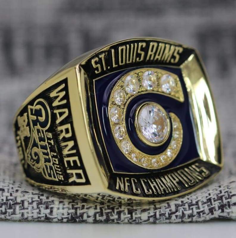 Los Angeles Rams NFC Football Championship Ring (2001) - Premium Series - Rings For Champs, NFL rings, MLB rings, NBA rings, NHL rings, NCAA rings, Super bowl ring, Superbowl ring, Super bowl rings, Superbowl rings, Dallas Cowboys