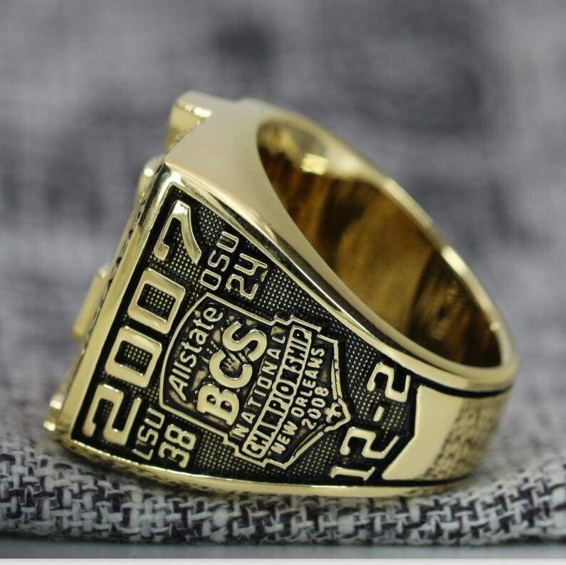 Louisiana State University (LSU) College Football National Championship Ring (2007) - Premium Series - Rings For Champs, NFL rings, MLB rings, NBA rings, NHL rings, NCAA rings, Super bowl ring, Superbowl ring, Super bowl rings, Superbowl rings, Dallas Cowboys