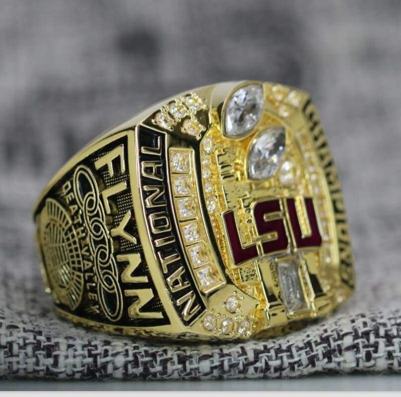 Louisiana State University (LSU) College Football National Championship Ring (2007) - Premium Series - Rings For Champs, NFL rings, MLB rings, NBA rings, NHL rings, NCAA rings, Super bowl ring, Superbowl ring, Super bowl rings, Superbowl rings, Dallas Cowboys