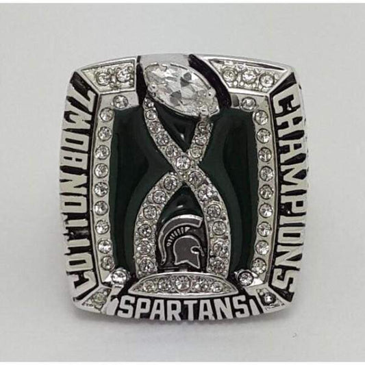 Michigan State Spartans Cotton Bowl Championship Ring (2015) - Premium Series - Rings For Champs, NFL rings, MLB rings, NBA rings, NHL rings, NCAA rings, Super bowl ring, Superbowl ring, Super bowl rings, Superbowl rings, Dallas Cowboys