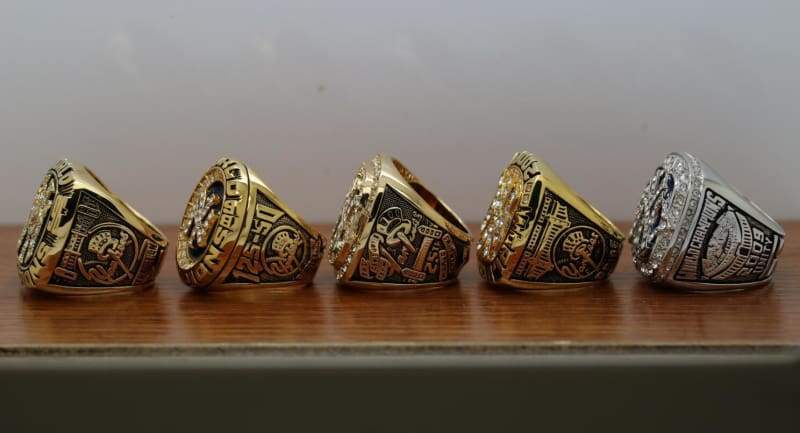 New York Yankees World Series Ring Set (1996, 1998, 1999, 2000, 2009) - Premium Series - Rings For Champs, NFL rings, MLB rings, NBA rings, NHL rings, NCAA rings, Super bowl ring, Superbowl ring, Super bowl rings, Superbowl rings, Dallas Cowboys