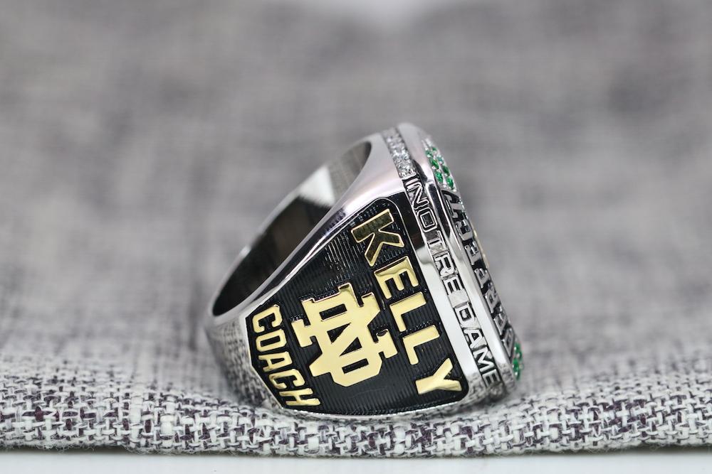 Notre Dame Fighting Irish Perfect Season Commemoration Ring (2018) - Premium Series - Rings For Champs, NFL rings, MLB rings, NBA rings, NHL rings, NCAA rings, Super bowl ring, Superbowl ring, Super bowl rings, Superbowl rings, Dallas Cowboys