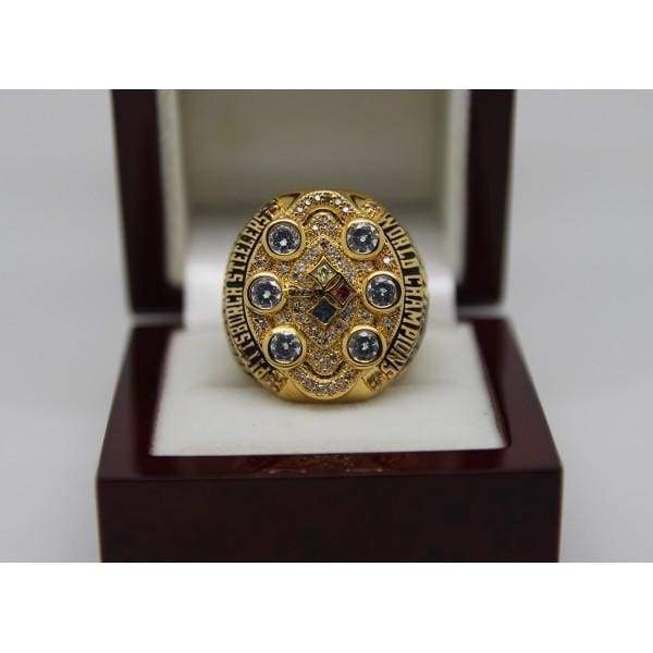 Pittsburgh Steelers Super Bowl Ring (2008) - Premium Series - Rings For Champs, NFL rings, MLB rings, NBA rings, NHL rings, NCAA rings, Super bowl ring, Superbowl ring, Super bowl rings, Superbowl rings, Dallas Cowboys