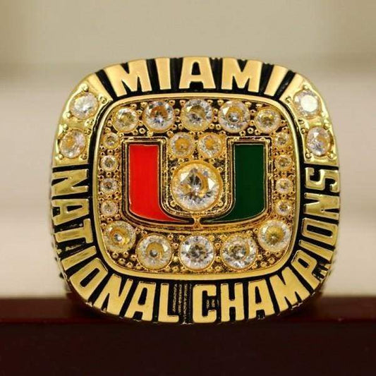 Miami Hurricanes College Football National Championship Ring (1991) - Premium Series - Rings For Champs, NFL rings, MLB rings, NBA rings, NHL rings, NCAA rings, Super bowl ring, Superbowl ring, Super bowl rings, Superbowl rings, Dallas Cowboys