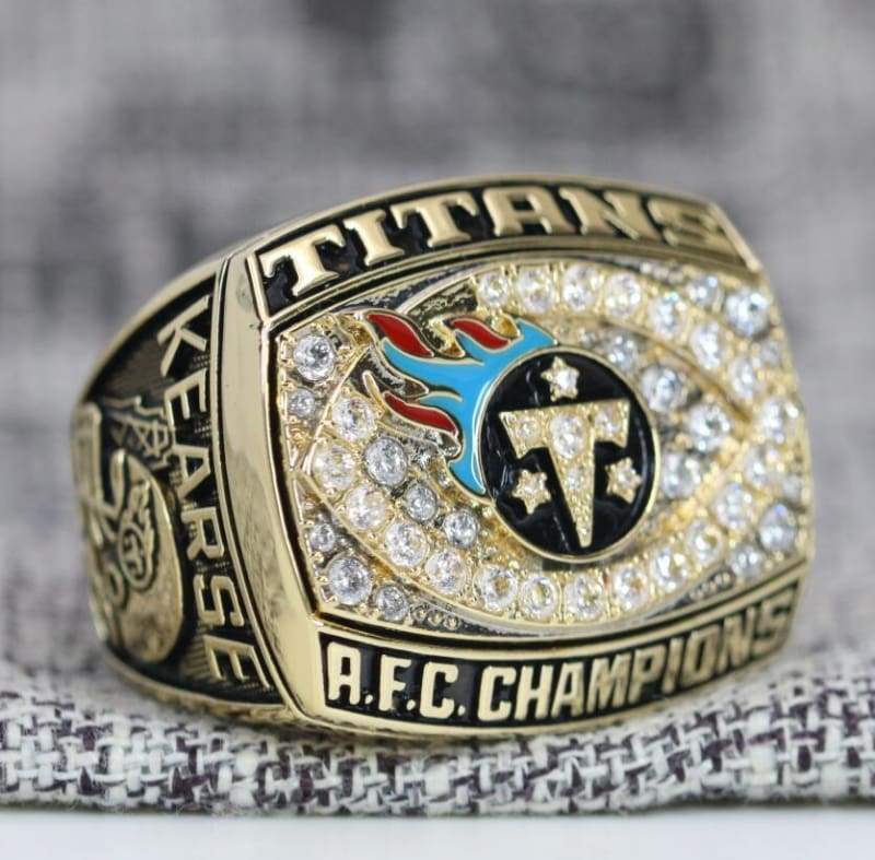 Tennessee Titans AFC Championship Ring (1999) - Premium Series - Rings For Champs, NFL rings, MLB rings, NBA rings, NHL rings, NCAA rings, Super bowl ring, Superbowl ring, Super bowl rings, Superbowl rings, Dallas Cowboys