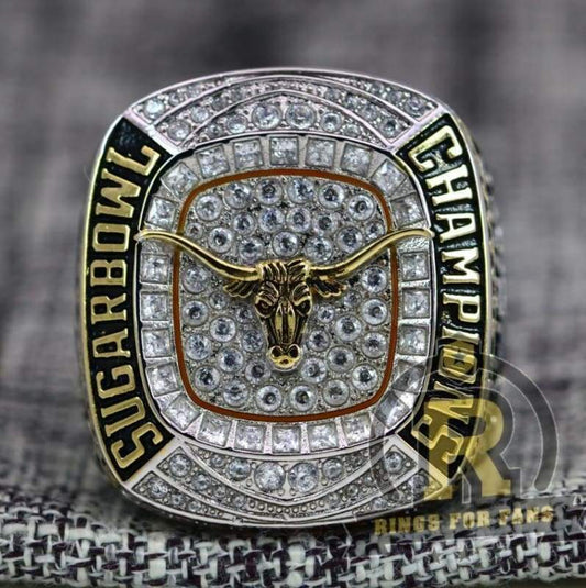 Texas Longhorns College Football Sugar Bowl Championship Ring (2018) - Premium Series - Rings For Champs, NFL rings, MLB rings, NBA rings, NHL rings, NCAA rings, Super bowl ring, Superbowl ring, Super bowl rings, Superbowl rings, Dallas Cowboys