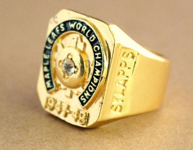 Toronto Maple Leafs Stanley Cup Ring (1947 - 1948) - Rings For Champs, NFL rings, MLB rings, NBA rings, NHL rings, NCAA rings, Super bowl ring, Superbowl ring, Super bowl rings, Superbowl rings, Dallas Cowboys