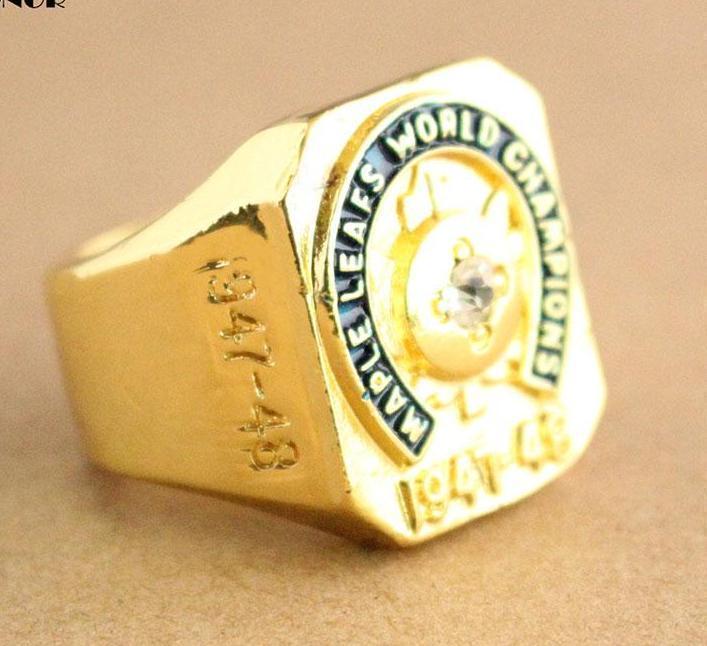 Toronto Maple Leafs Stanley Cup Ring (1947 - 1948) - Rings For Champs, NFL rings, MLB rings, NBA rings, NHL rings, NCAA rings, Super bowl ring, Superbowl ring, Super bowl rings, Superbowl rings, Dallas Cowboys