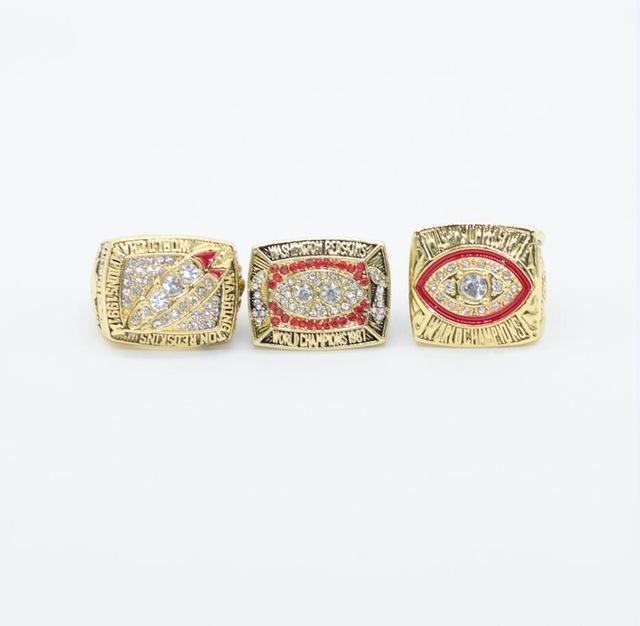 Washington Redskins Super Bowl 3 Ring Set (1982, 1987, 1991) - Rings For Champs, NFL rings, MLB rings, NBA rings, NHL rings, NCAA rings, Super bowl ring, Superbowl ring, Super bowl rings, Superbowl rings, Dallas Cowboys